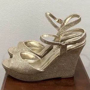 Rampage Shoes Rampage Chrissy Platform Ankle Strap Wedge